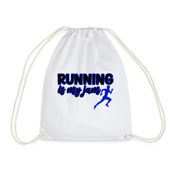 Running Is My Jam 3 - Drawstring Bag - white - Front