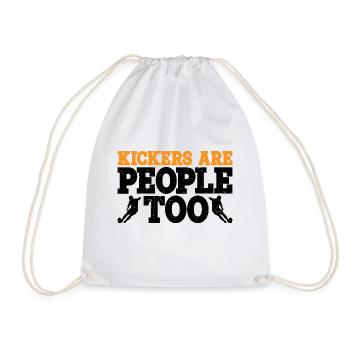 Kickers Are People Too 20 - Turnbeutel - Weiß - Vorne