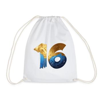 NON. 16 NUMÉRO 16 COOL 16E ANNIVERSAIRE - Sac de sport léger - blanc - Devant