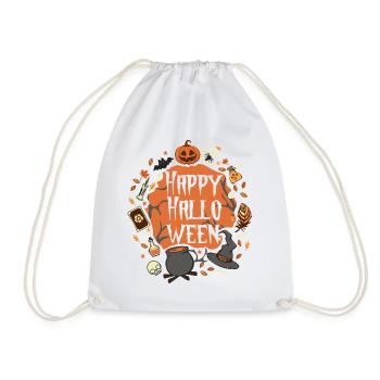 Happy Halloween - Spruch Graphic Als Geschenk - Turnbeutel - Weiß - Vorne