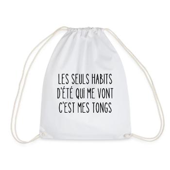 habits d'été - Sac de sport léger - blanc - Devant