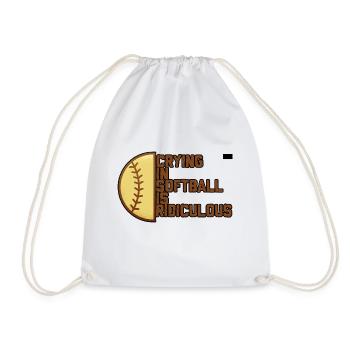 Pleurer Au Softball Est Ridicule 4 - Sac de sport léger - blanc - Devant
