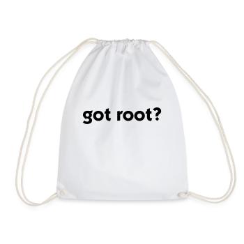 Got Root? - Drawstring Bag - white - Front