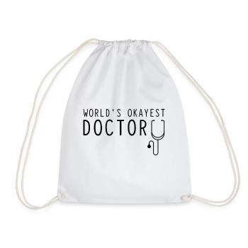 World's Okayest Doctor 4 - Turnbeutel - Weiß - Vorne
