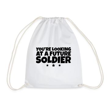 You're Looking At A Future Soldier 2 - Turnbeutel - Weiß - Vorne