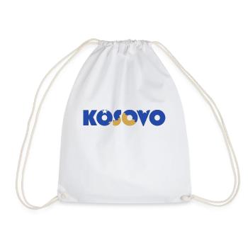 Kosovo - Drawstring Bag - white - Front
