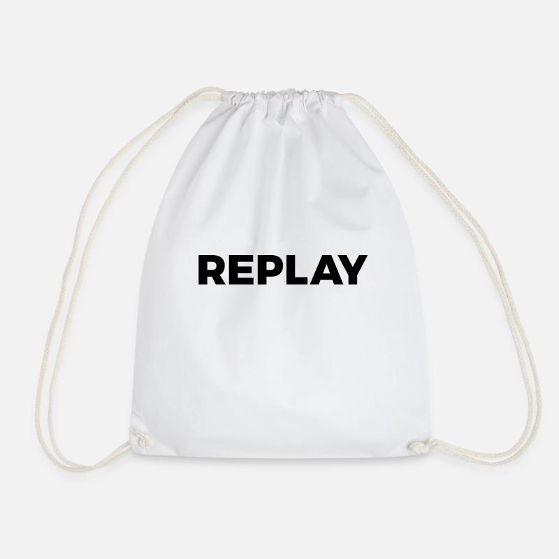 REPLAY - Drawstring Bag - white