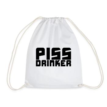 Piss Drinker - Turnbeutel - Weiß - Vorne