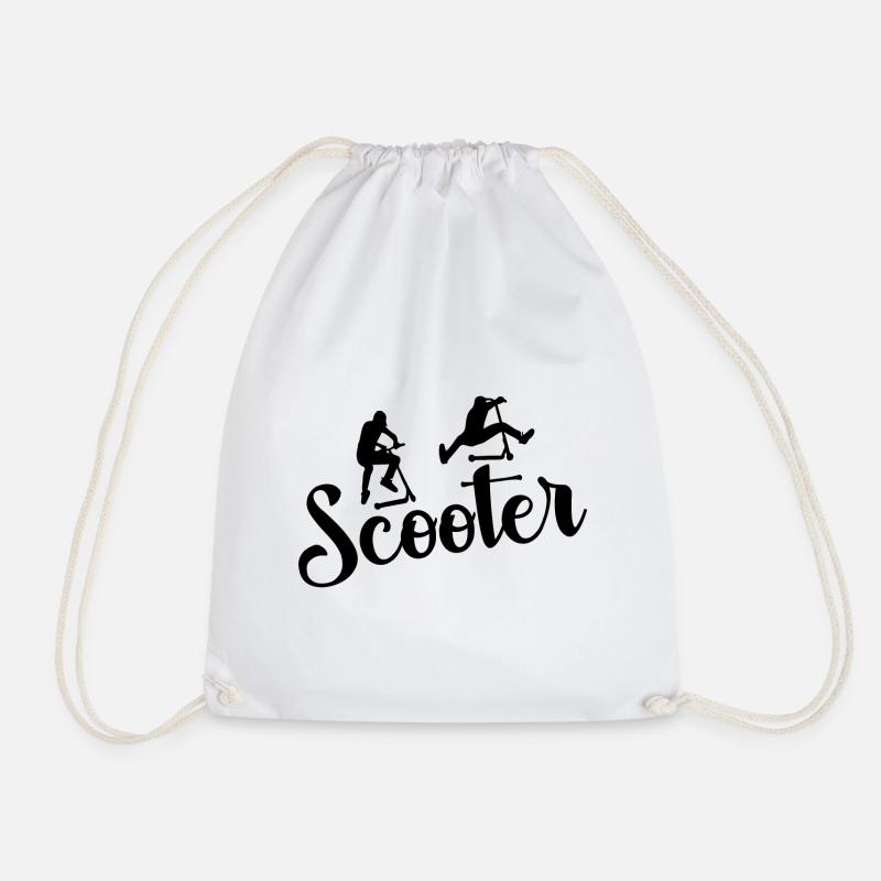 Scooter Geschenk Sport Tricks Hobby Lebensstil - Turnbeutel - Weiß