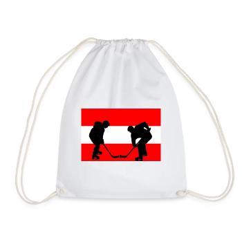 Austria, my country, my flag! - Drawstring Bag - white - Front