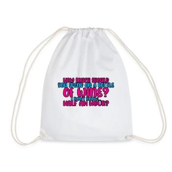 Combien devriez-vous dépenser pour une bouteille de vin? 4 - Sac de sport léger - blanc - Devant