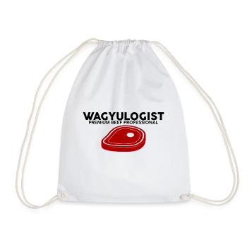 Wagyulogist, Professionnel du bœuf haut de gamme 4 - Sac de sport léger - blanc - Devant