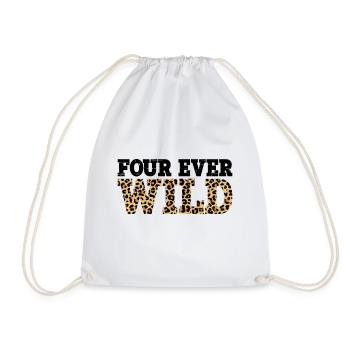Four Ever Wild 28 - Turnbeutel - Weiß - Vorne