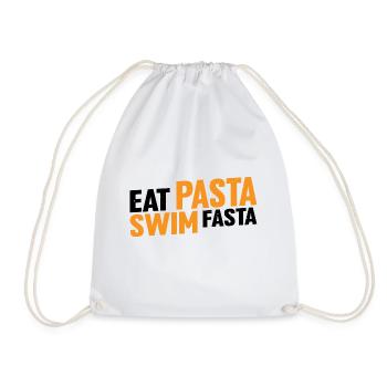 Eat Pasta Swim Fasta 16 - Turnbeutel - Weiß - Vorne