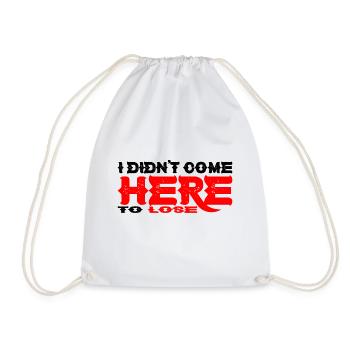 Je ne suis pas venu ici pour perdre 3 - Sac de sport léger - blanc - Devant