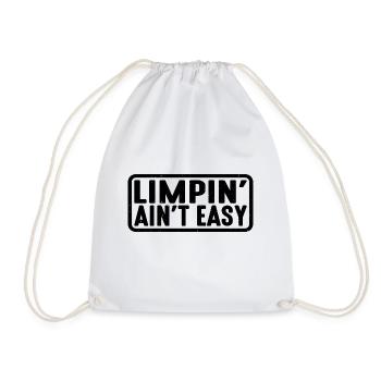 Limpin' Ain't Easy 23 - Drawstring Bag - white - Front