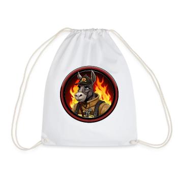 Donkey Fire Brigade - Drawstring Bag - white - Front