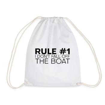 Règle #1 Ne tombez pas du bateau 2 - Sac de sport léger - blanc - Devant