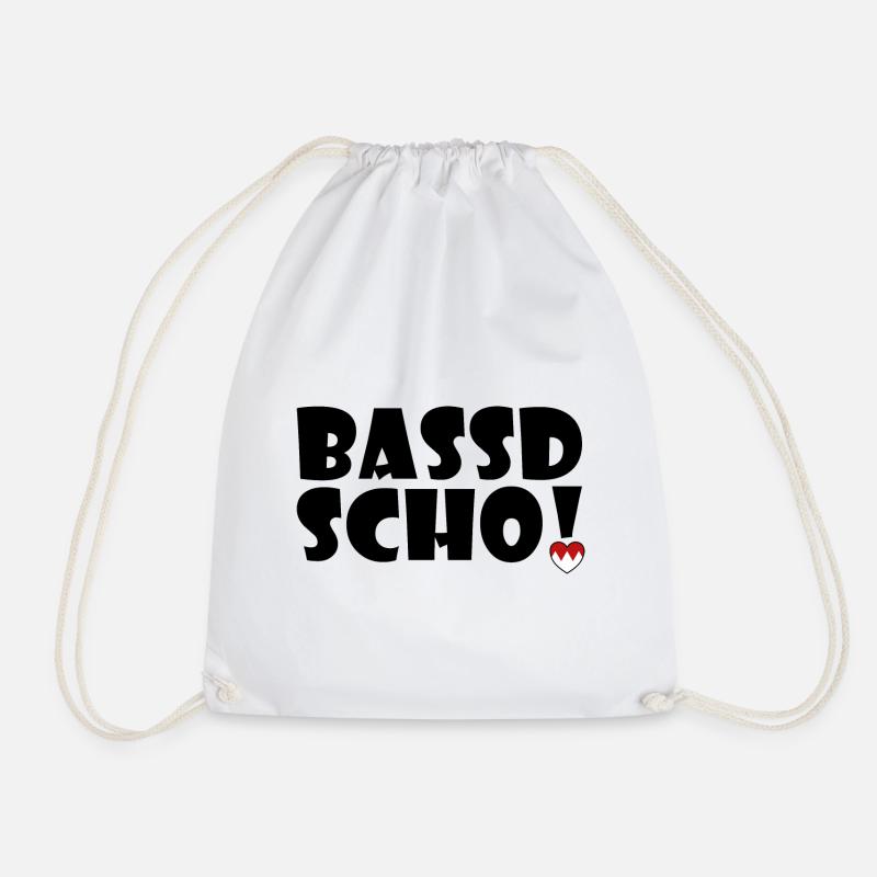 Bassd scho Geschenk Franken Frankenland Dialekt - Turnbeutel - Weiß