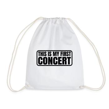 C’est mon premier concert 42 - Sac de sport léger - blanc - Devant