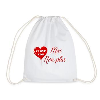 Je t’aime, moi non plus - Sac de sport léger - blanc - Devant