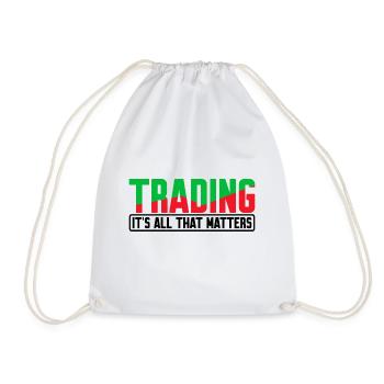 Le trading, c’est tout ce qui compte 4 - Sac de sport léger - blanc - Devant