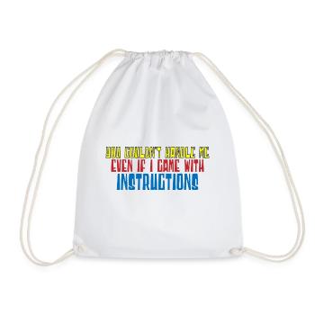 Vous ne pouviez pas me gérer même avec les instructions 4 - Sac de sport léger - blanc - Devant