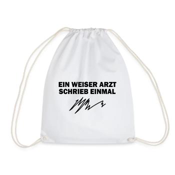 Arzt Geschenk Notarzt Medizin Krankenwagen - Turnbeutel - Weiß - Vorne
