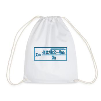 Formule quadratique pour la classe de mathématiques 10 - Sac de sport léger - blanc - Devant