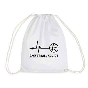 Basketball addict - Sac de sport léger - blanc - Devant