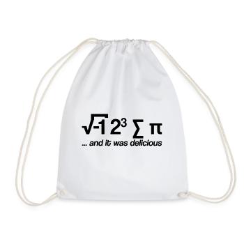 I Ate Some Pie And It Was Delicious - Drawstring Bag - white - Front