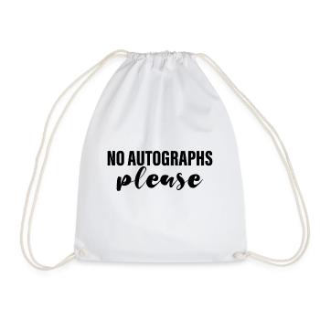 Pas d’autographes s’il vous plaît 4 - Sac de sport léger - blanc - Devant