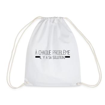 math,maths,mathématiques,citation - Sac de sport léger - blanc - Devant