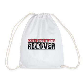 Catch Drive Release Recover 10 - Drawstring Bag - white - Front