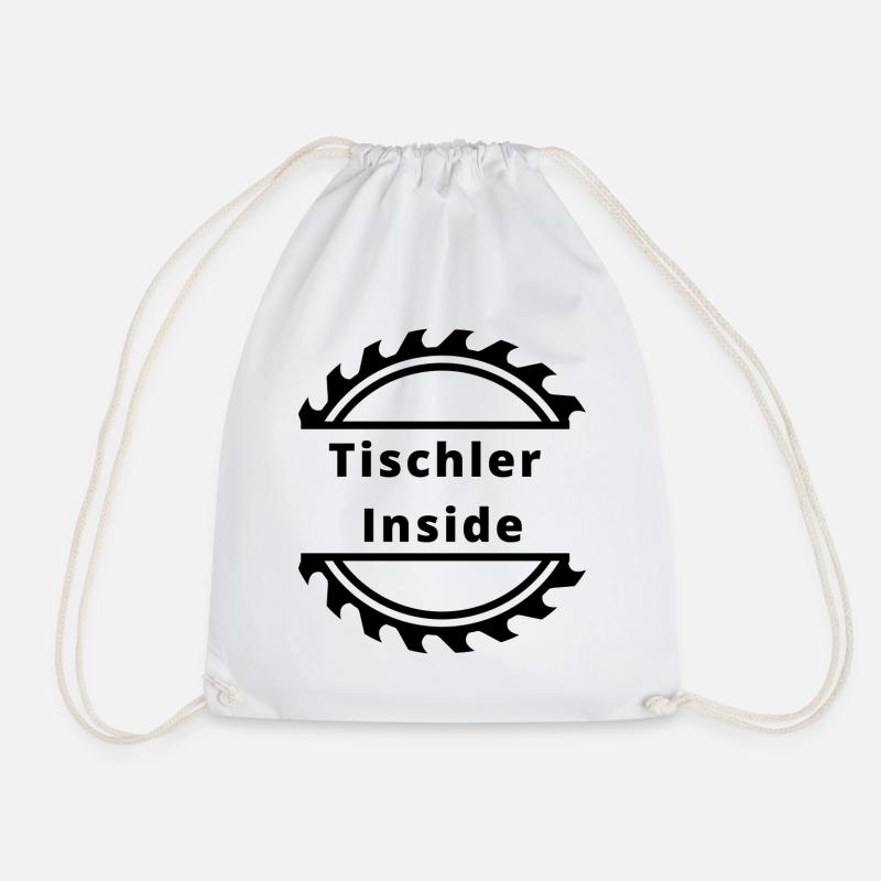 Charpentier à l’intérieur - Sac de sport léger - blanc