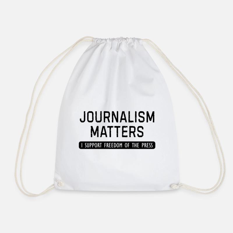 Journalism matters Journalist Reporter Geschenk - Turnbeutel - Weiß