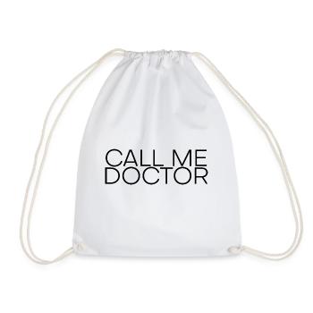Call me Doctor 10 - Drawstring Bag - white - Front
