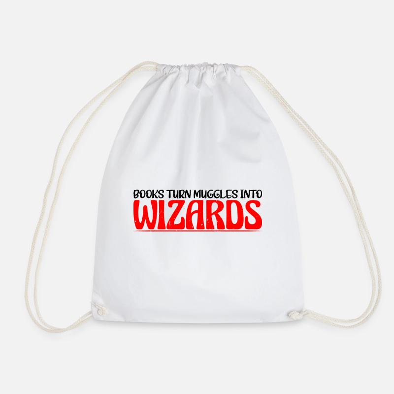 Books Turn Muggles Into Wizards 4 - Turnbeutel - Weiß