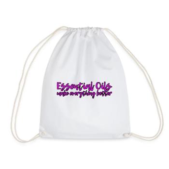 Essential Oils Make Everything Better 7 - Drawstring Bag - white - Front