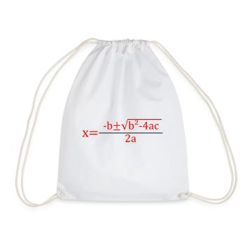 Formule quadratique pour la classe de mathématiques 2 - Sac de sport léger - blanc - Devant