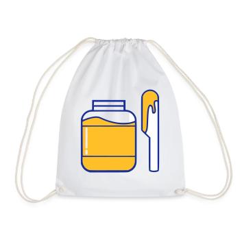 Honey Bee - Drawstring Bag - white - Front