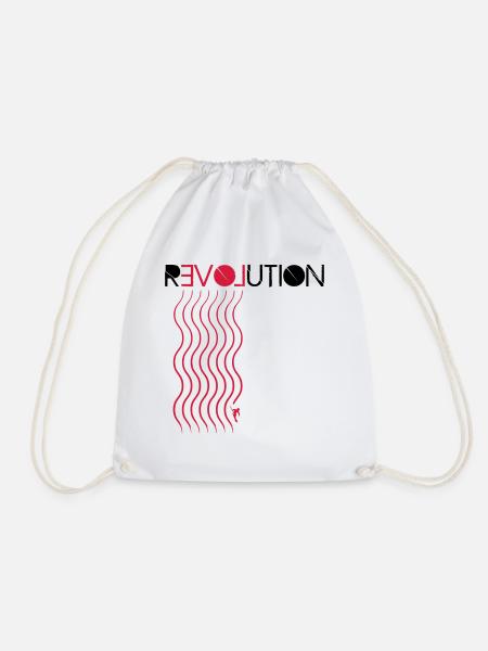 Love Revolution Ski - Turnbeutel - Weiß