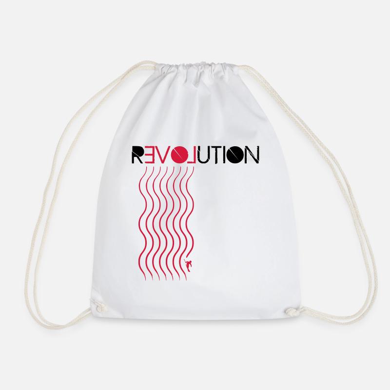 Love Revolution Ski - Turnbeutel - Weiß