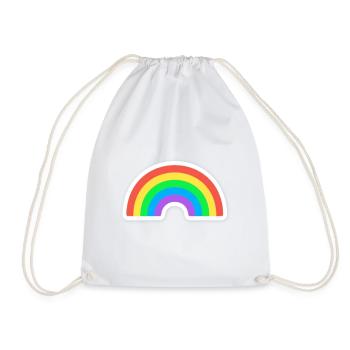 Arc-en-ciel - Sac de sport léger - blanc - Devant