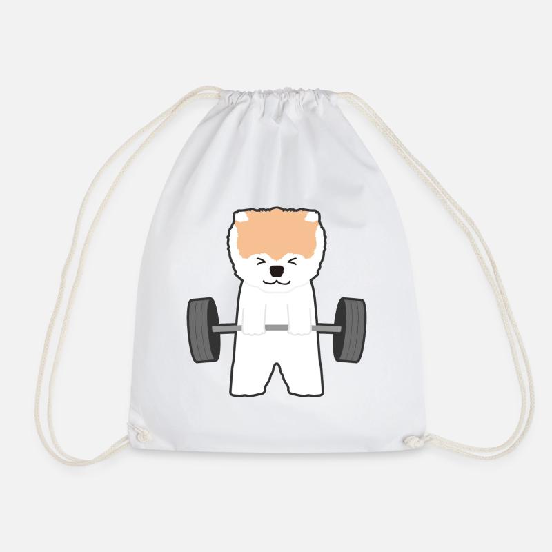 fitness - Drawstring Bag - white