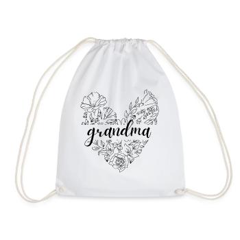 Grandma. Grandma gift - Drawstring Bag - white - Front