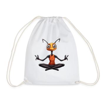 Ant Yoga - Drawstring Bag - white - Front
