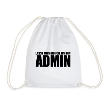 Admin Geek Informatik Programming Geschenk - Turnbeutel - Weiß - Vorne