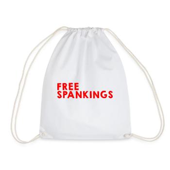 Free Spankings 4 - Turnbeutel - Weiß - Vorne