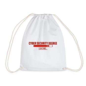 Cyber Security Degree Loading 3 - Turnbeutel - Weiß - Vorne